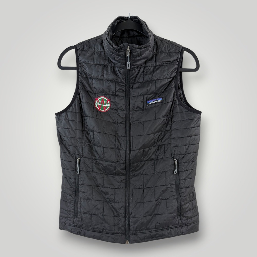 Patagonia Nano Puff Vest Womens Medium Black Quilted PrimaLoft Insulated Puffer